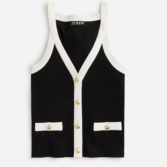 NWT J. Crew Vintage rib lady tank top - Picture 2 of 7